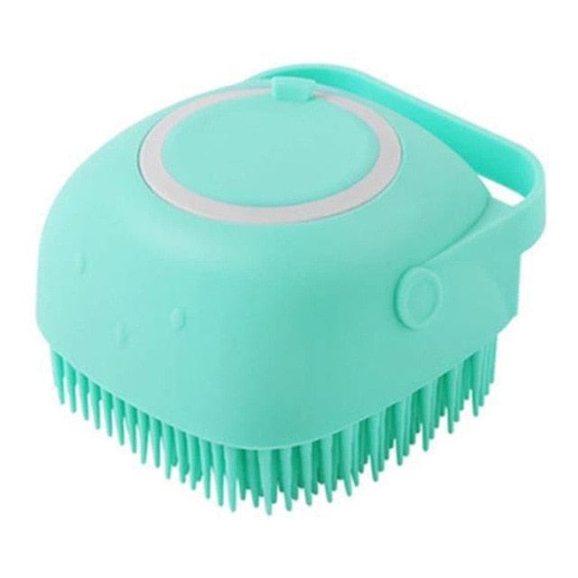 Dog and Pet Stuff Soft Wash Brush Square Blue / As the pictures Soft Bathroom Massage Brush for Pets
