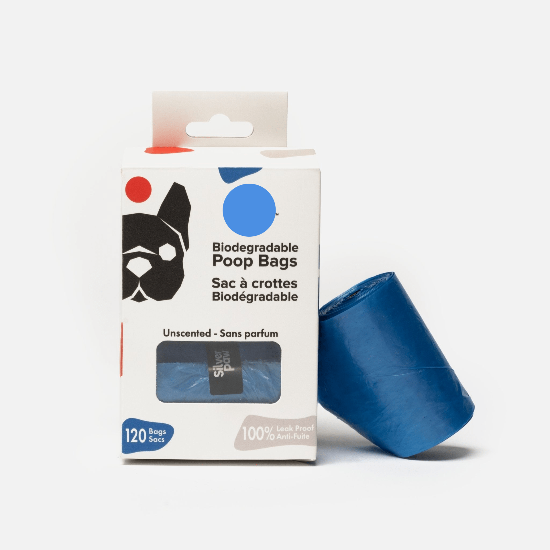 Dog and Pet Stuff White / O/S 120 Biodegradable Poop Bags