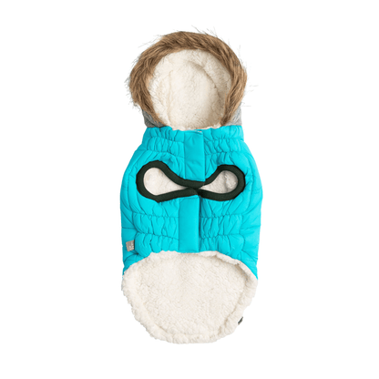 Dog and Pet Stuff Winter Sailor Parka - Aqua