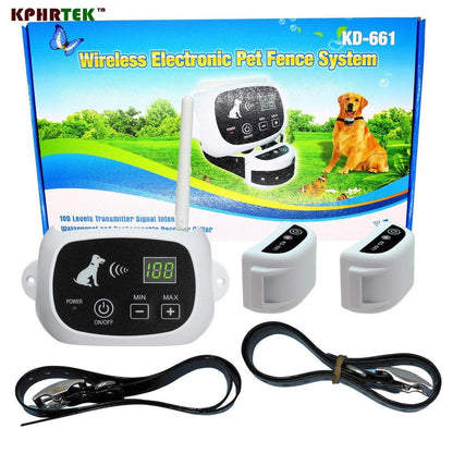 Dog and Pet Stuff With 2 collars Pet Fence Shock Collar