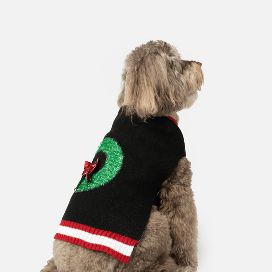 Dog and Pet Stuff XS Wreath Dog Sweater